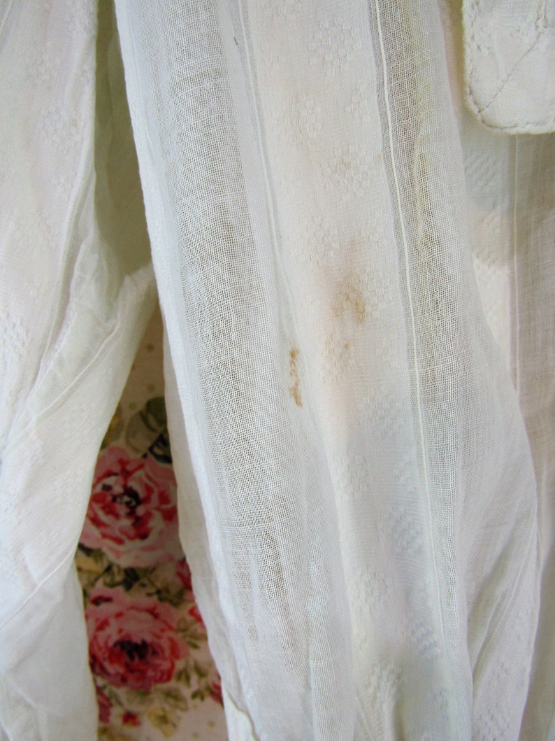 Antique Edwardian Blouse Victorian Bodice Antique White Blouse image 9