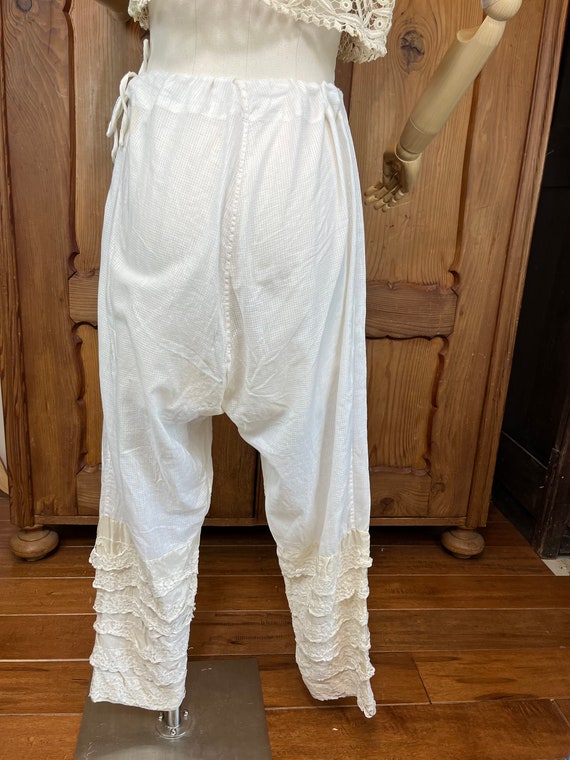 Antique Victorian Pantaloons 1800’s Long Bloomers… - image 4