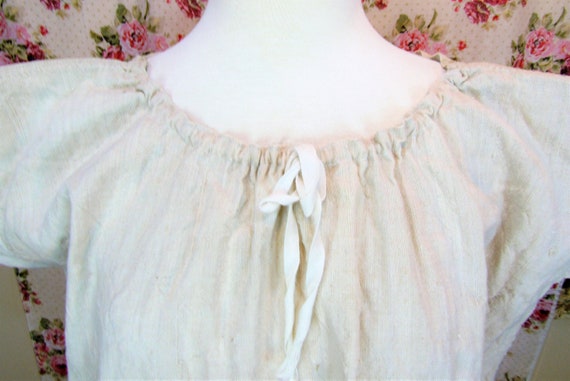 Antique 19th Century French Nightgown 1800’s Home… - image 6