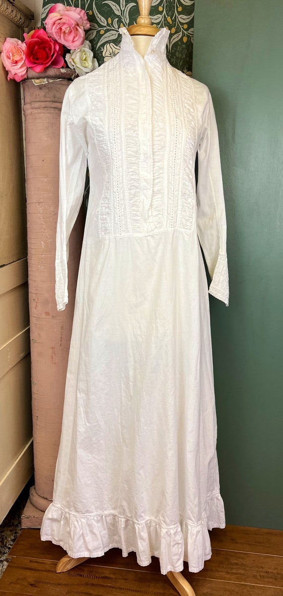 Antique Victorian 1800's Nightgown Antique 1800's… - image 2