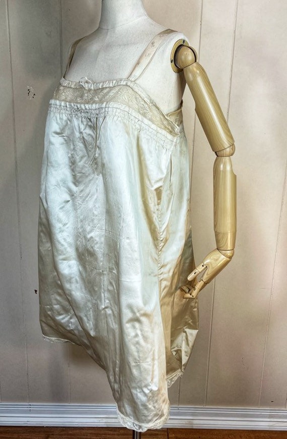 Antique Edwardian Step In Antique Silk Teddy Edwa… - image 4