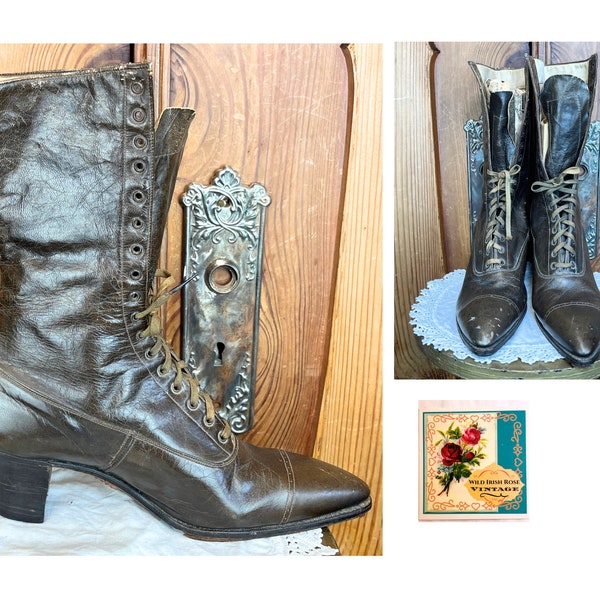 Bottes victoriennes antiques Bottes hautes Bottes édouardiennes