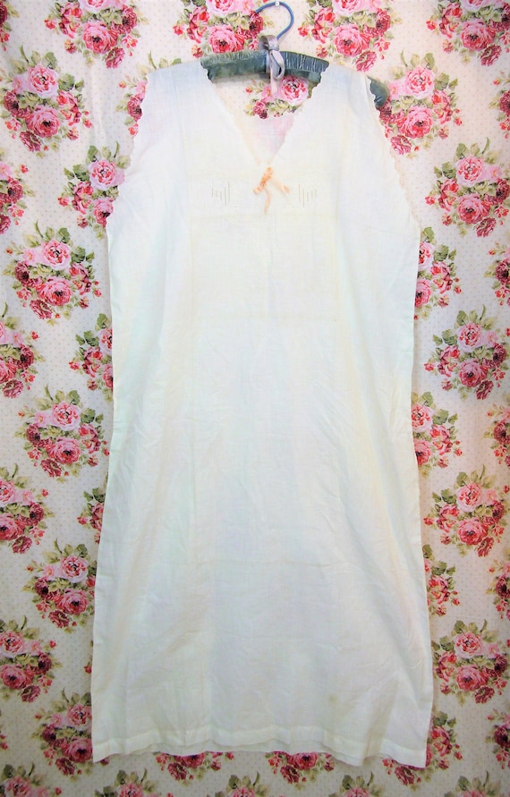 Antique Edwardian Chemise Nightgown Edwardian Shi… - image 6