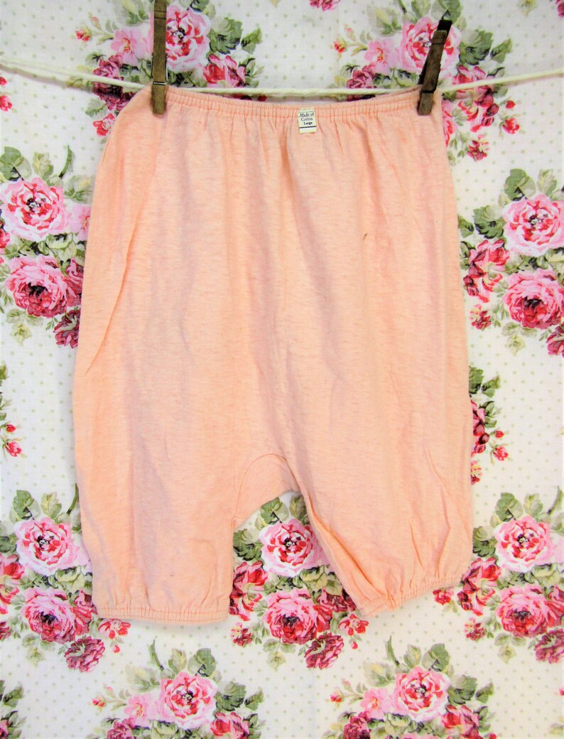 baby pink long legged cotton bloomers