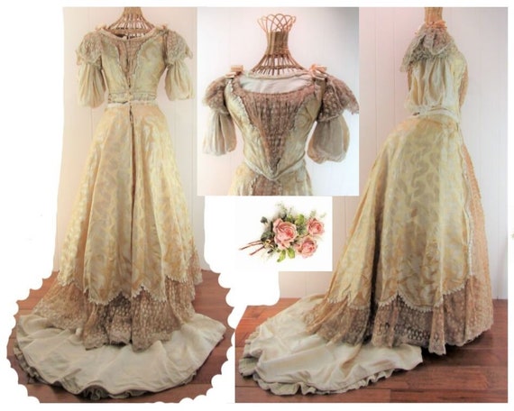 1870s ball gown