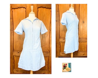 Vintage Waitress Uniform Vintage Waitress Dress Nylon Waitress Uniform