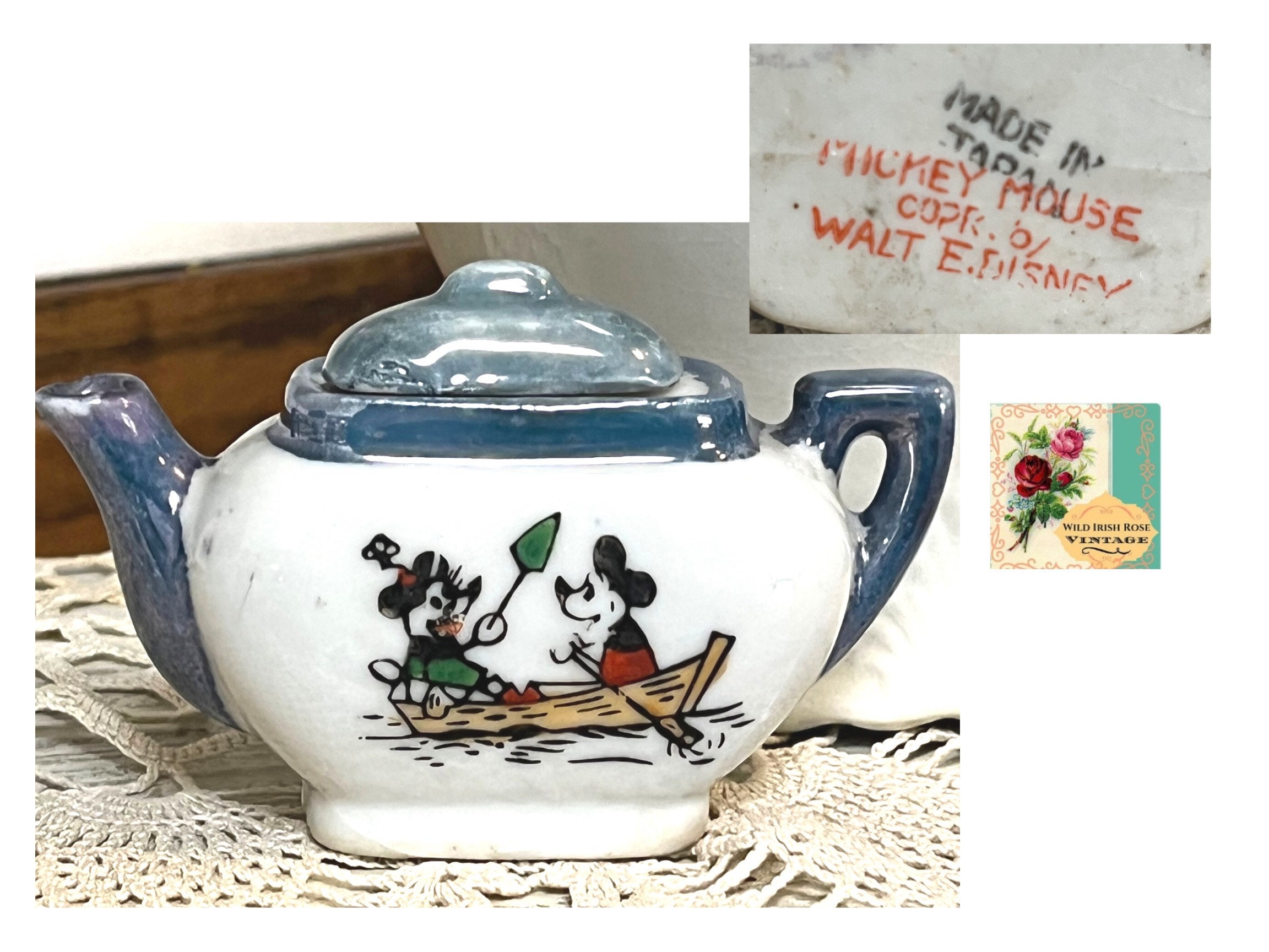 Disney x Sun Art Mickey Mouse Kissaten Diner Teapot & Mug Set