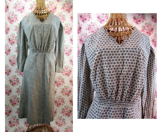 Vintage 1930's Depression Era Dress Size Large Vin