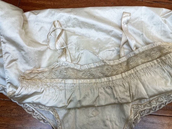 Antique Edwardian Lingerie Step In Silk Teddy Edw… - image 6