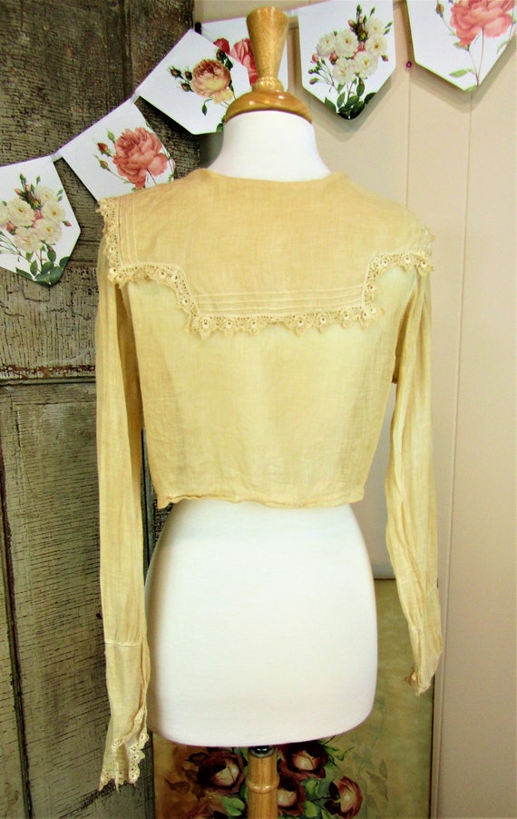 Antique Edwardian Blouse Size Medium/Large Antiqu… - image 5