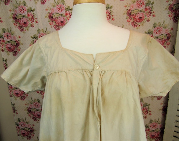 Antique Nightgown Mid 19th Century Ladies Nightgo… - image 3