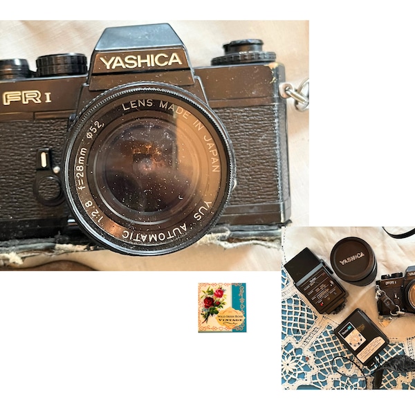 Yashica FR 1 35 mm Camera kit with ML Zoom Lens & Vivitar Accessories