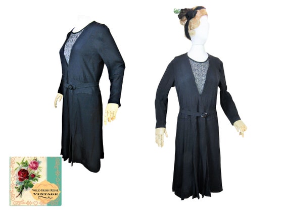 Vintage 1930's Day Dress Vintage 1940's Dress Vin… - image 1