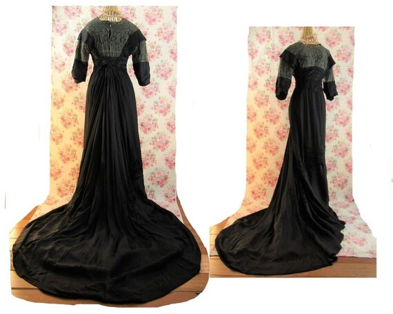 Authentic Edwardian Titanic Era Couture Gown, Tita
