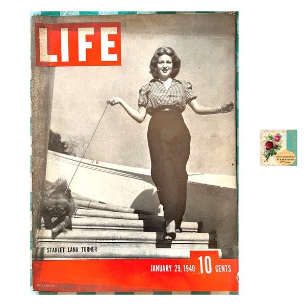Lana Turner Life Magazine January 29, 1949 Vintage Life Magazine Starlet Lana Turner