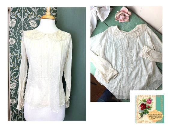 Antique Edwardian Blouse Antique Edwardian Shirtw… - image 1