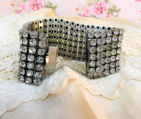 Vintage Bracelet 1950s Sparkling Cocktail Bracele… - image 6