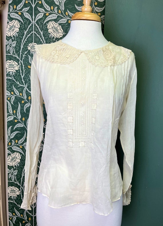 Antique Edwardian Blouse Antique Edwardian Shirtw… - image 2