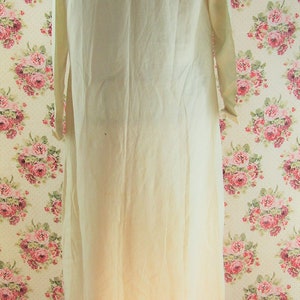 Antique Edwardian Nightgown Size Small European Made Linen Nightshirt Edwardian Nightshirt Creamy Fine Linen image 6