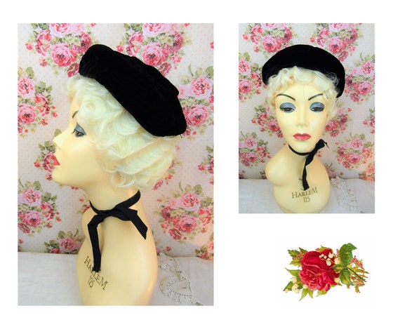 Vintage 40's Turban Hat Fits Most Vintage 1940's V