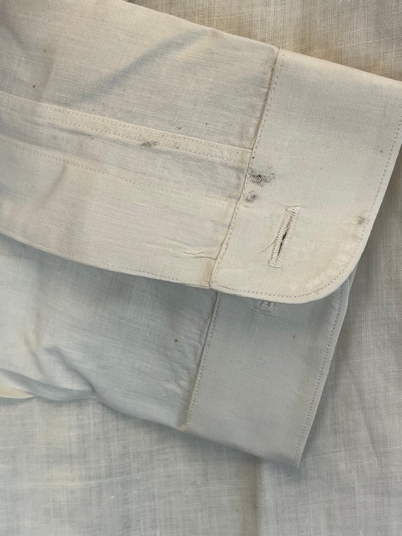 Antique Men’s Tuxedo Shirt Edwardian Men’s Collar… - image 5