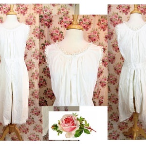Victorian Underwear Antique Chemise Combination Vintage Underwear Antique 1800's Lingerie