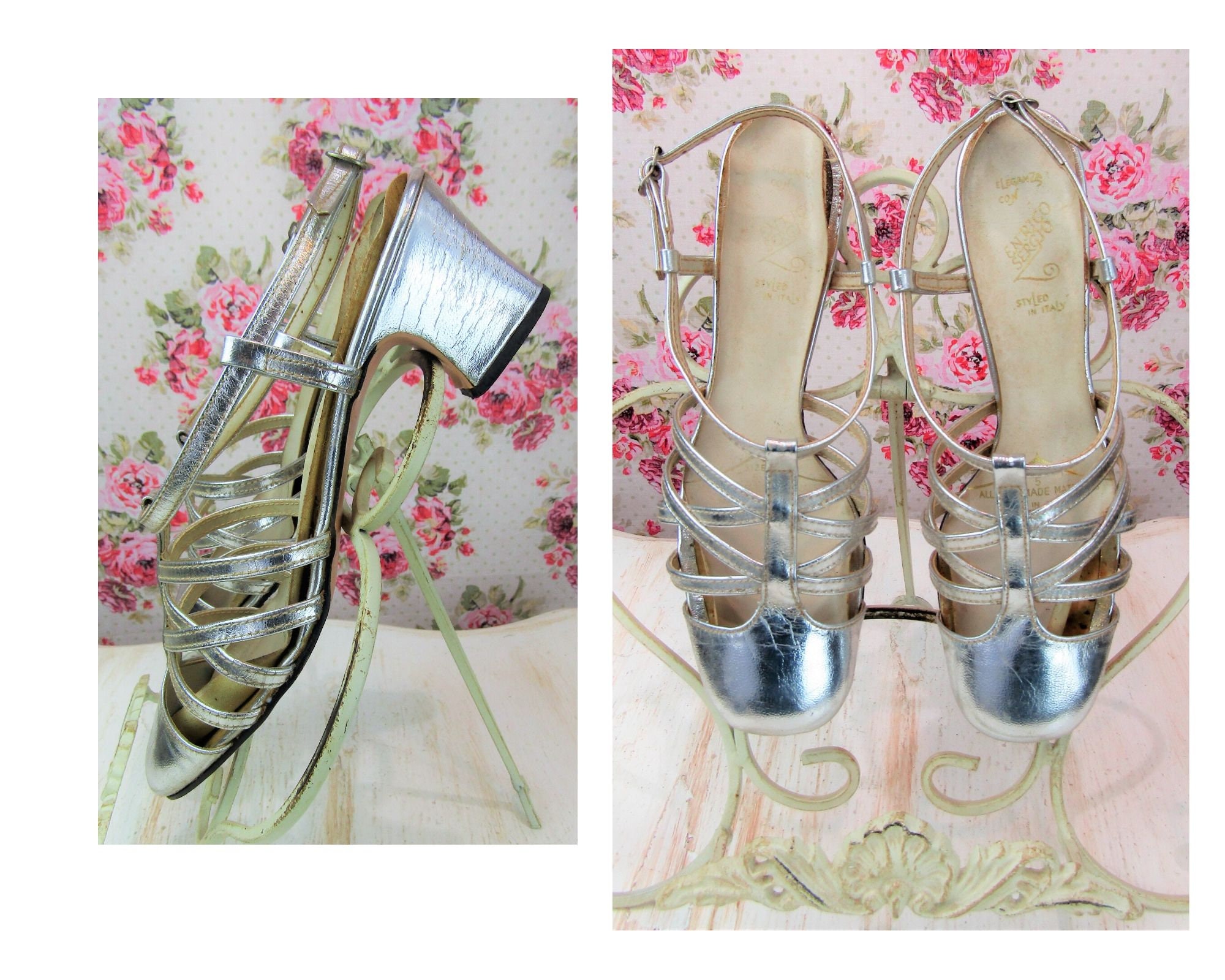 silver chunky sandals