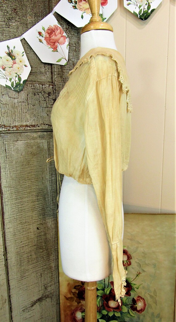 Antique Edwardian Blouse Size Medium/Large Antiqu… - image 4