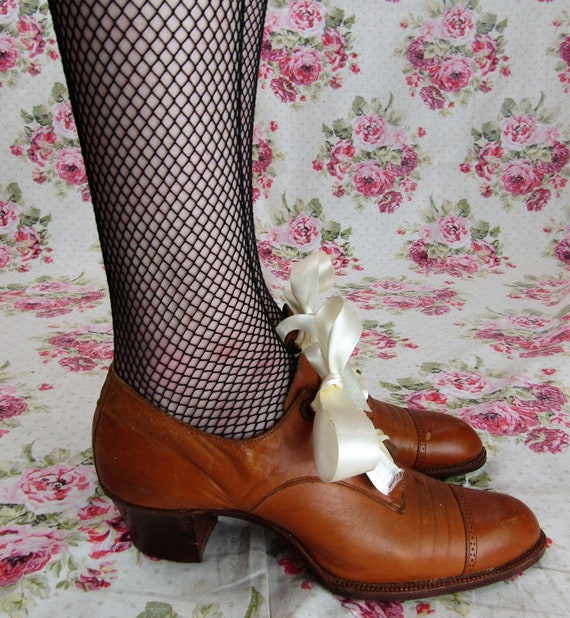 Antique Edwardian Oxford Shoes Size 5 Antique Edw… - image 3