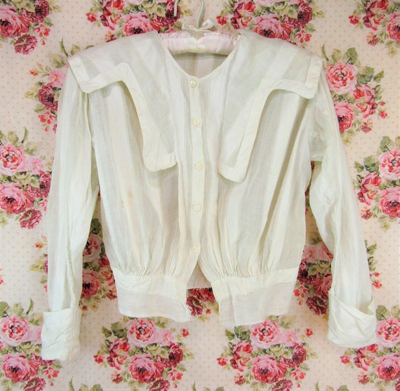 Antique Edwardian Blouse Victorian Bodice Antique… - image 8