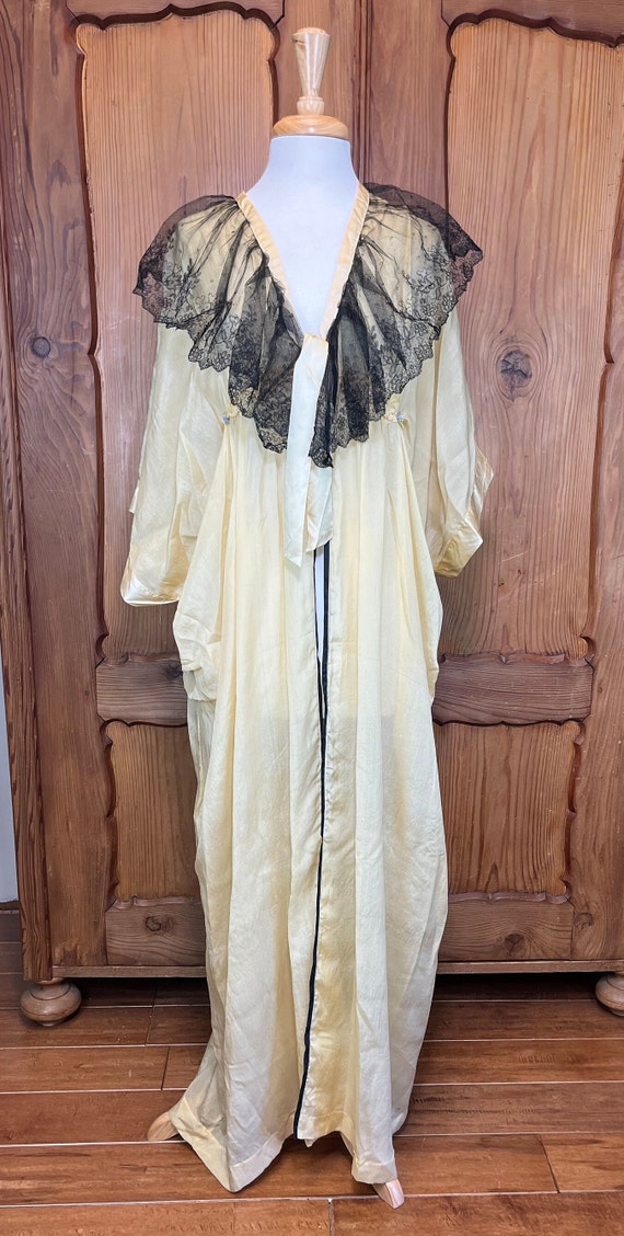 Edwardian Robe Edwardian Dressing Gown Antique Peigno… - Gem