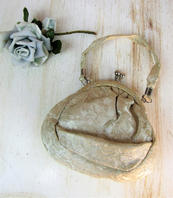 Vintage Handbag 1950’s Midcentury Evening Bag Ivo… - image 2