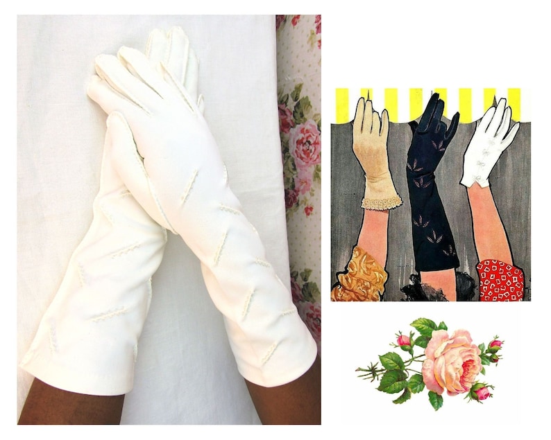 Vintage Formal Denver Mall Day Gloves Bombshell Limited time sale Size 6 50s
