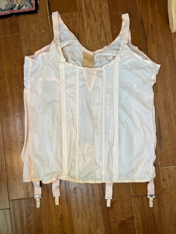Vintage 1930 s One Piece Girdle XL Art Deco All In On Gem