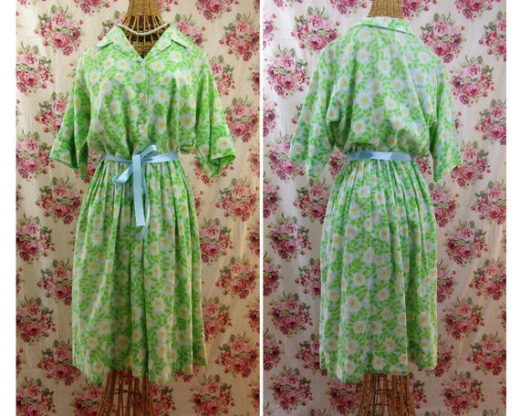 1960s Print Shirtdress Vintage 1960s Print Dress D