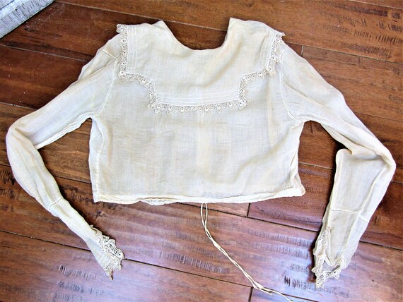 Antique Edwardian Blouse Size Medium/Large Antiqu… - image 9