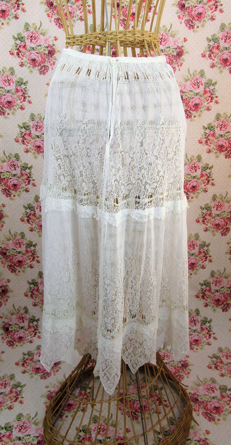 Antique Lace Petticoat Size S 1910s Lace Slip Antique | Etsy