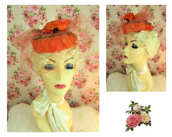 Vintage 1960s Hat Vintage Headpiece Vintage Toque… - image 1