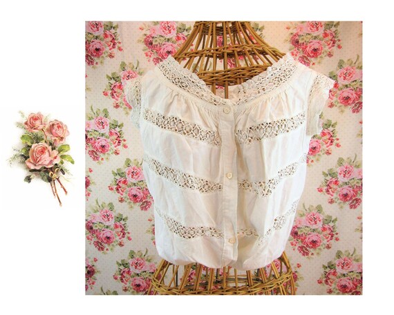 Antique Edwardian Corset Cover Size Extra Small An