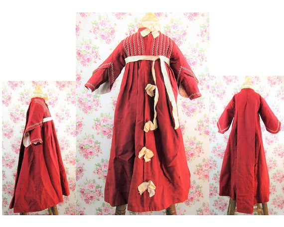 Antique Victorian 1800's Child's Dressing Gown Vic
