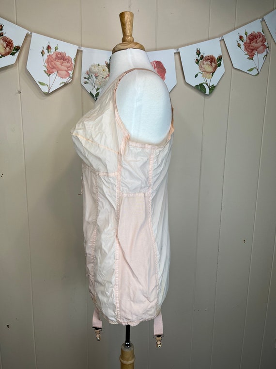 Vintage 1930 s One Piece Girdle XL Art Deco All In On Gem