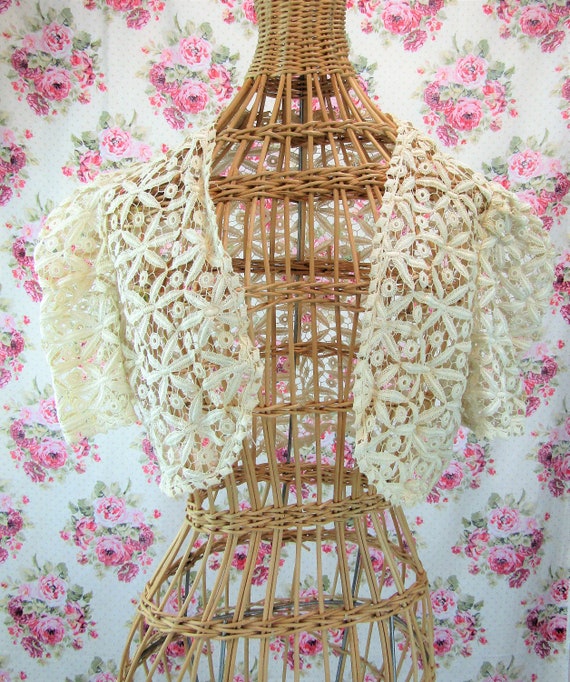 Antique Edwardian Lace Blouse Edwardian Jacket Ed… - image 2