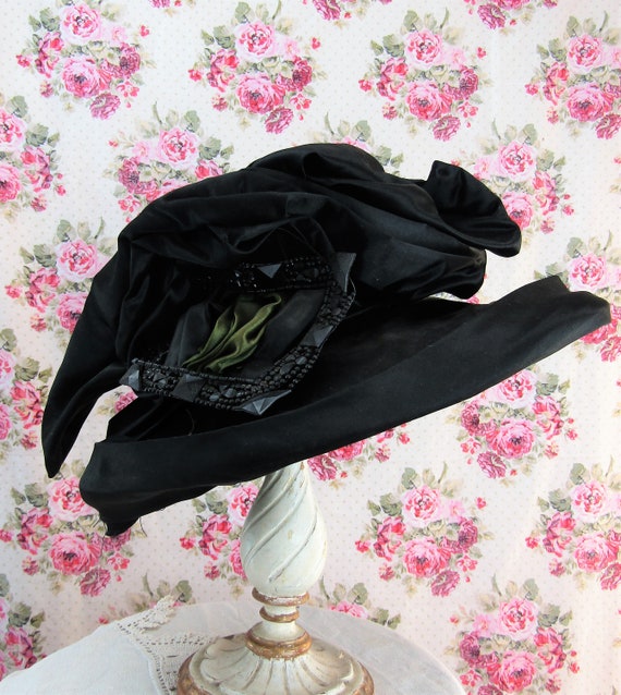 Antique Edwardian 1910's Hat Authentic Edwardian H