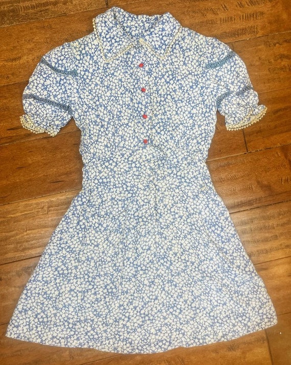 Vintage Girl's Dress Vintage Flowered Child's Dre… - image 3