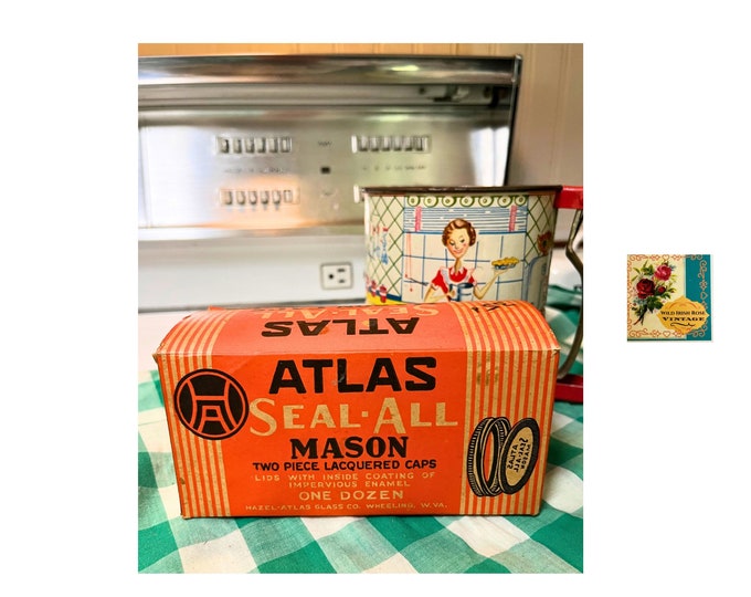 Vintage Canning Lids 1930s Atlas Sealall Canning Lids Unused Etsy
