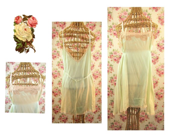 Vintage 1930s 30s Teddy Romper Size M/L 1930s Bias