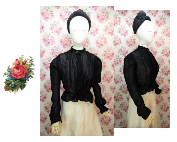 Antique Victorian Blouse Size Medium Late Victoria