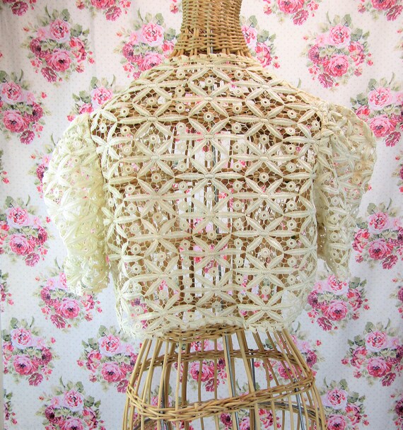Antique Edwardian Lace Blouse Edwardian Jacket Ed… - image 7