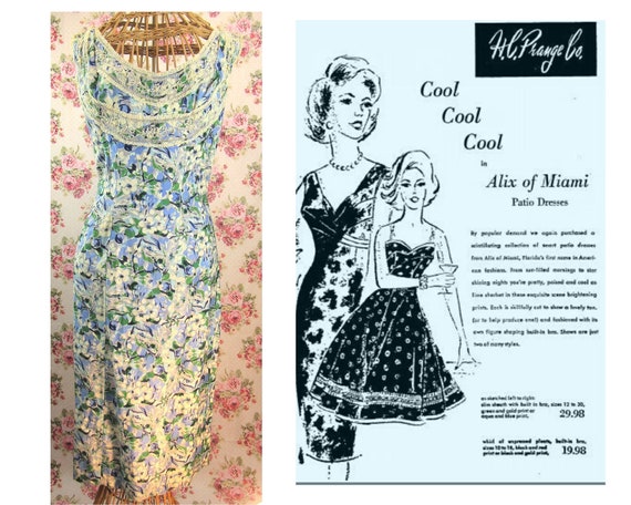 1950s Patio Dress Size S/M Alix of Miami Vintage 5