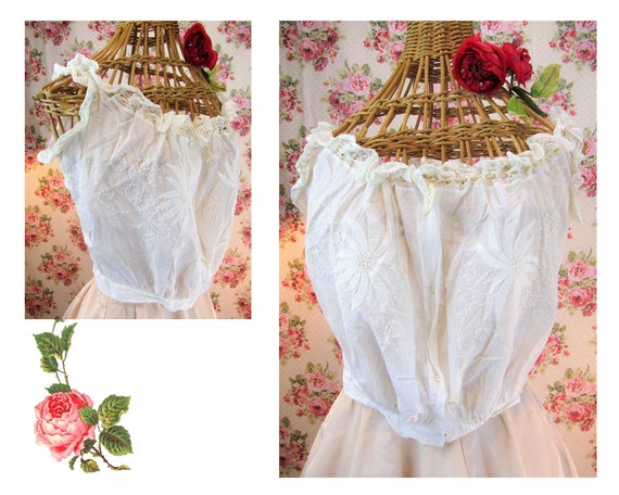 Antique Edwardian Corset Cover Size Small Antique